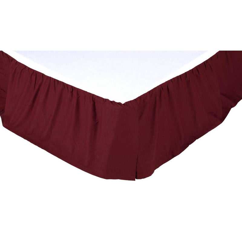 Maroon hotsell bed skirt