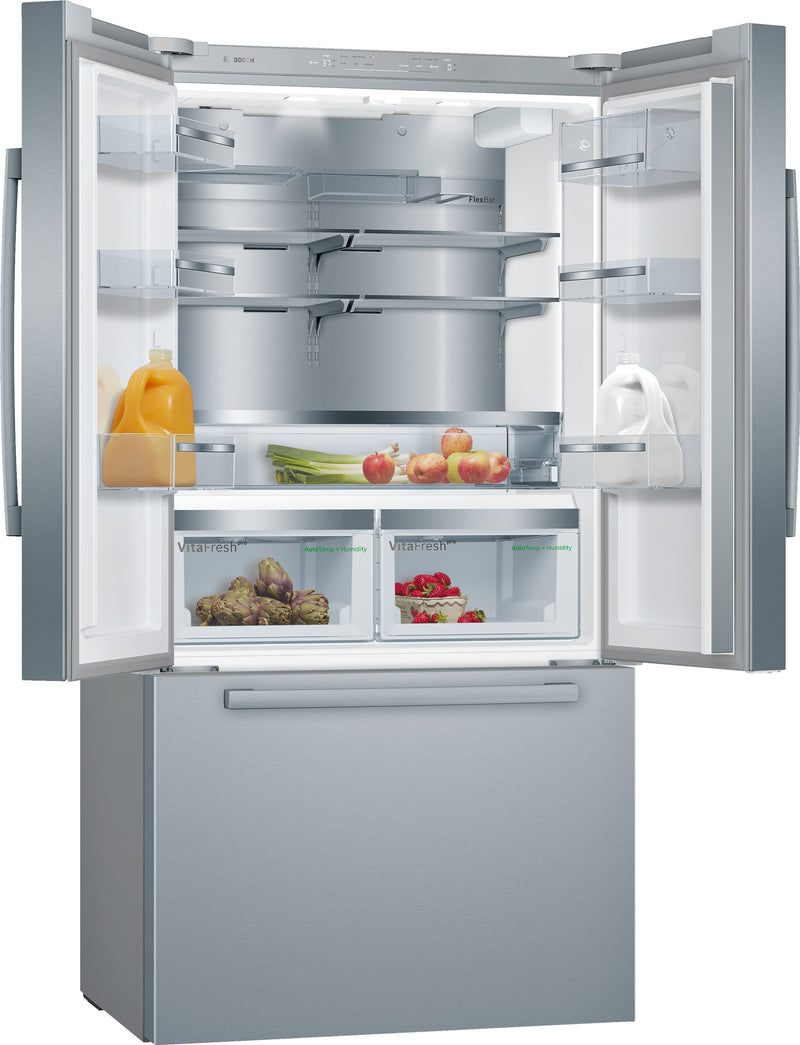 Bosch 800 Series Stainless Steel Counter Depth French Door