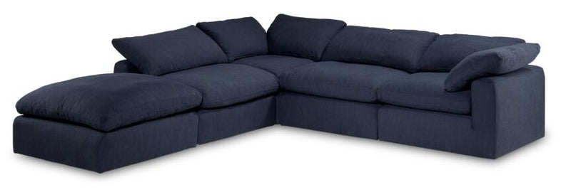 Effie 5 Pc. Sectional - Blue | Leon's