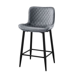 Nya Counter Stool - Grey - Set of Two