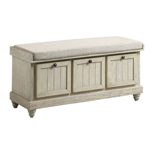 Woodwell Bench - Antique White