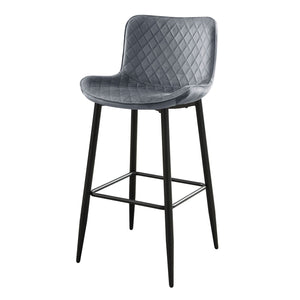 Nya Bar Stool - Grey - Set of Two