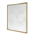 Fresh Perspective Textured Art - Light Brown/White