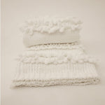 Fresh Perspective Chunk Knit Ivory Throw -Ivory