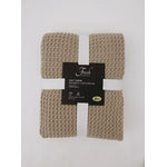 Fresh Perspective Knit Ivory Throw -Light Brown