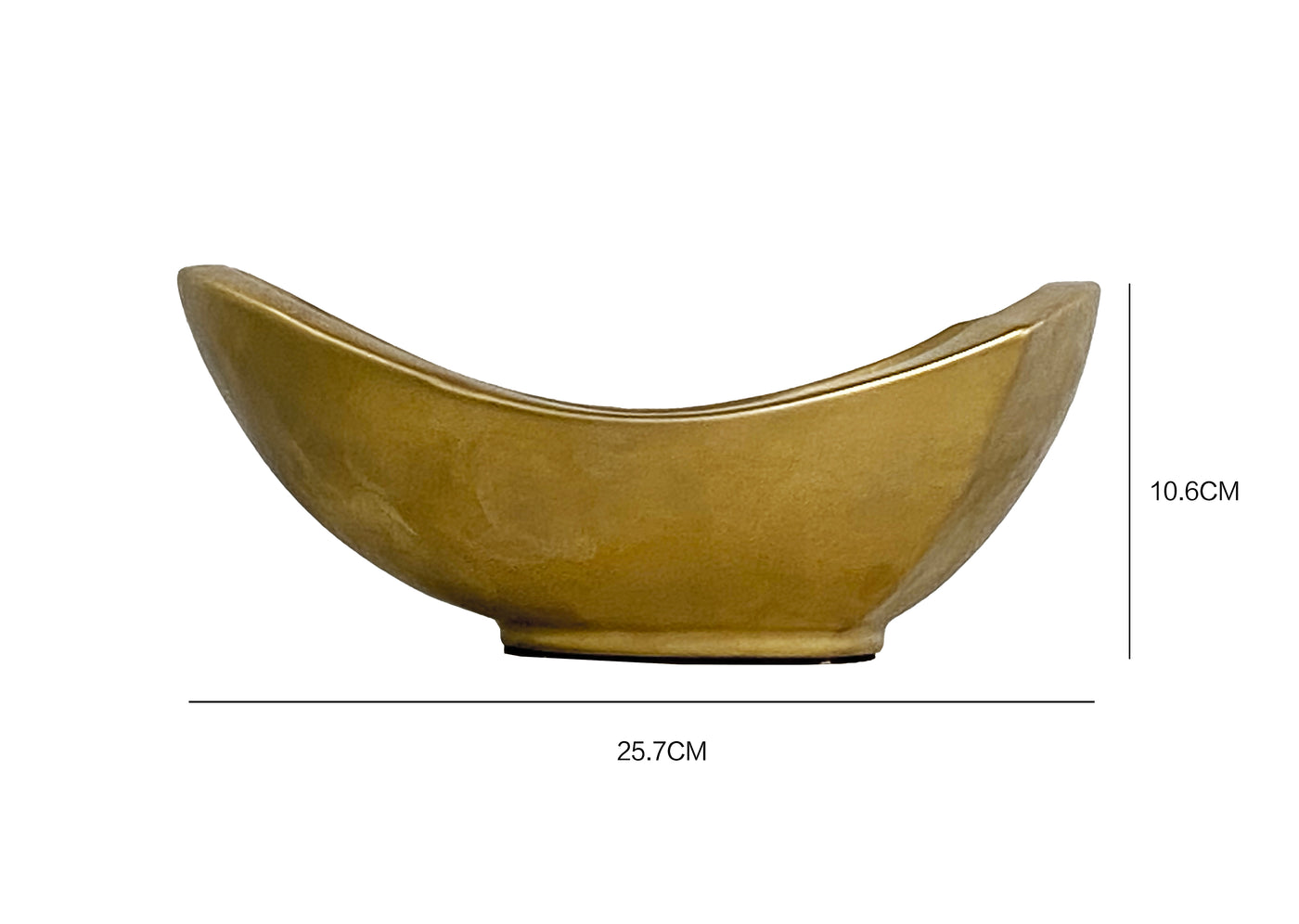 Fresh Perspective Matte Gold Bowl