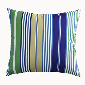 Summer Breeze Outdoor Decorative Accent Cushion - Blue Stripes