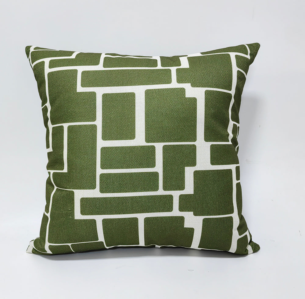 Whimsical Touches 18" x 18" Cushion - Green, White