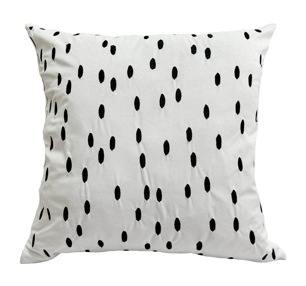 Whimsical Touches 18" x 18" Cushion - White, Black