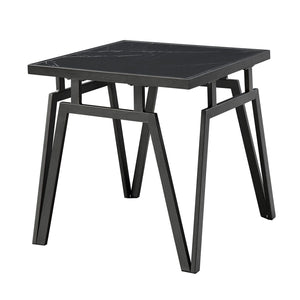 Desta End Table - Slate and Black