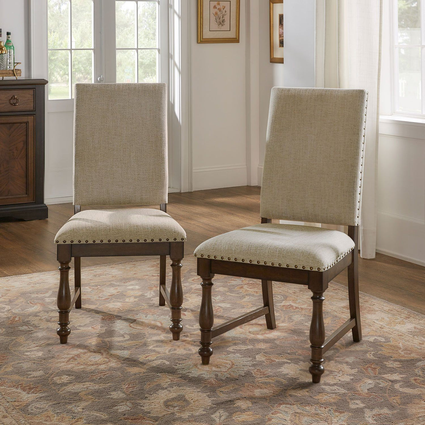 Stonington Dining Side Chair - Brown, Beige