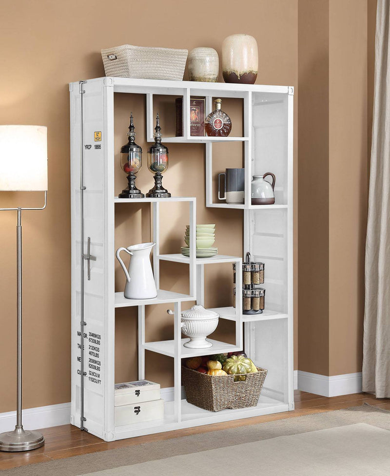 Konto Industrial Bookcase - White | Leon's