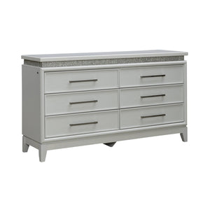 Reflections 6 - Drawer Dresser - White