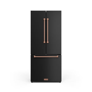 Thor Kitchen Matte Black French Door Counter Depth Refrigerator with Ice Maker| Gordon Ramsay Collection (17.5 cu.ft.) - RF3017FFD00-RSG