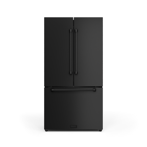 Thor Kitchen Matte Black French Door Counter-Depth Refrigerator with Ice Maker| Gordon Ramsay Collection (20.3 cu.ft.) - RF3621CTD00