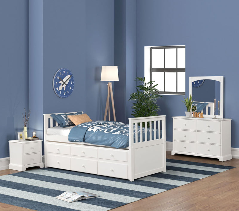 Trudy 6 Drawer Dresser - White | Leon's