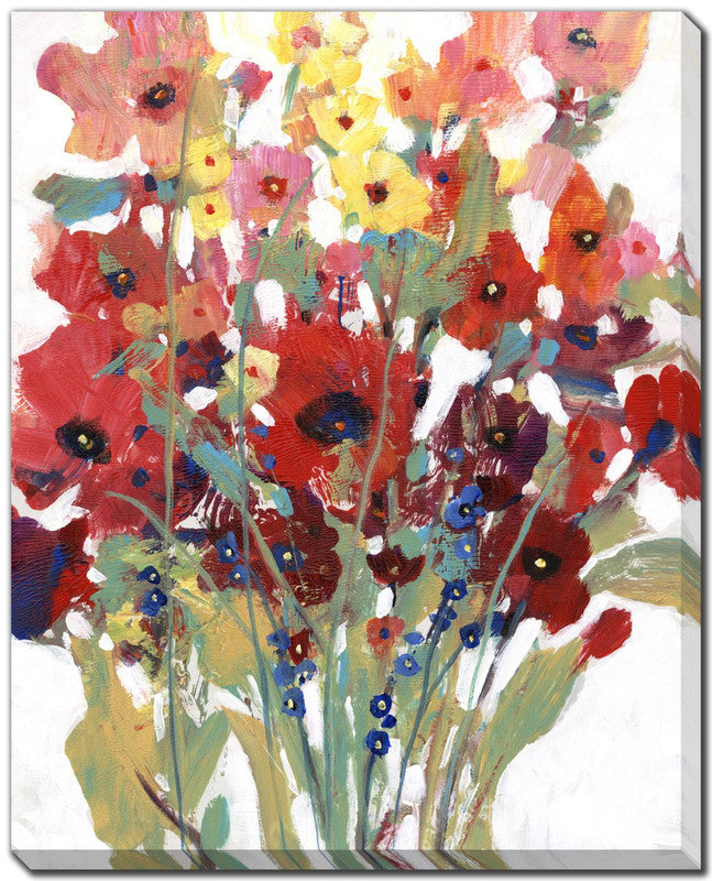 Red Bouquet II Wall Art - Multi-Colour - 16 X 20