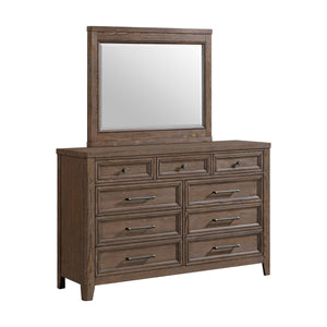 Carlson 9 - Drawer Dresser - Weathered Chestnut