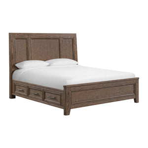 Carlson 3 - Piece King Platform Storage Bed - Weathered Chestnut