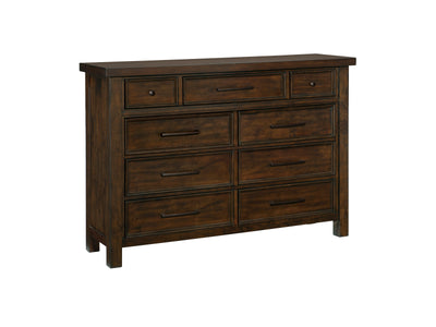 Eden 9 Drawer Dresser - Dark Brown