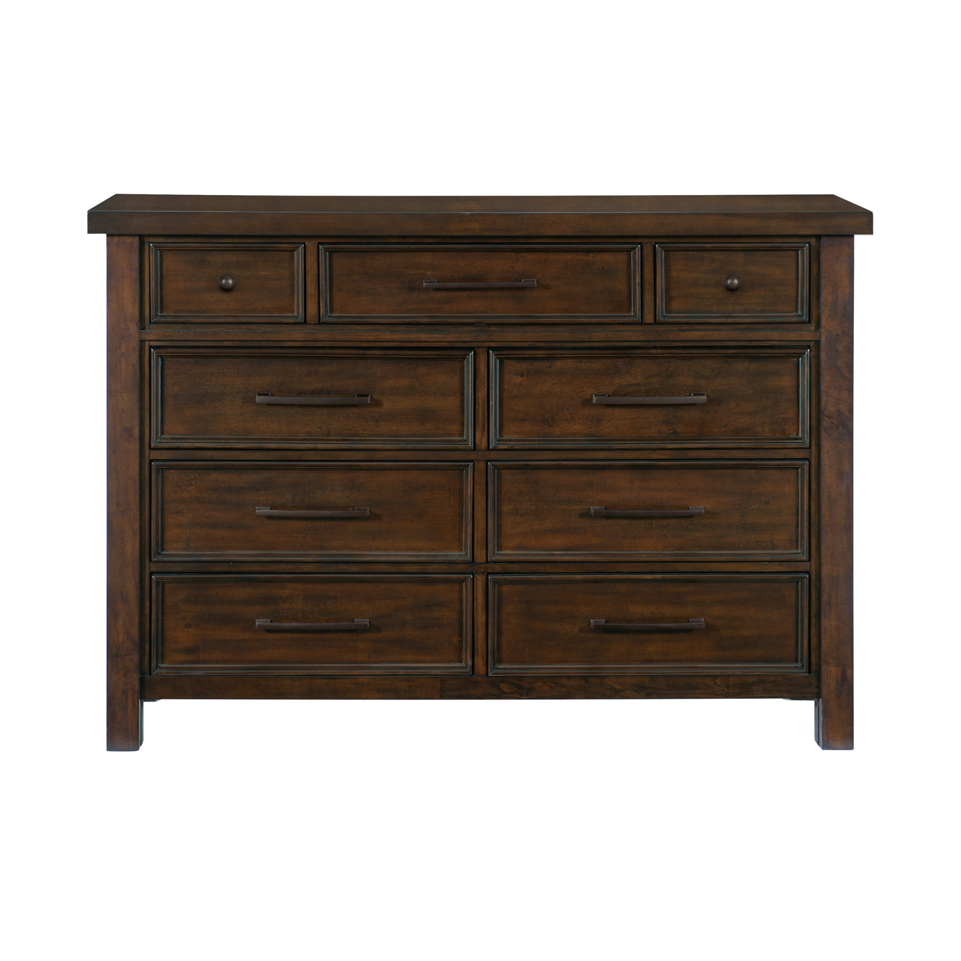 Eden 9 Drawer Dresser - Dark Brown