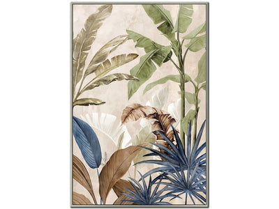 Fronds in Colour II Wall Art - Green/Blue - 29 X 43