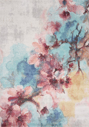 Fresco 5'3" x 7'7" Cherry Blossom Area Rug