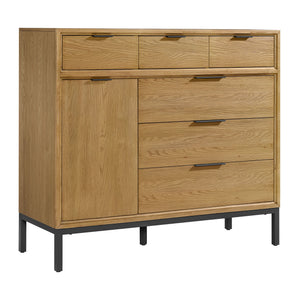 Newport Gentlemen's Chest - Oak and Black