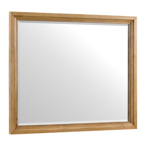 Newport Mirror - Oak and Black