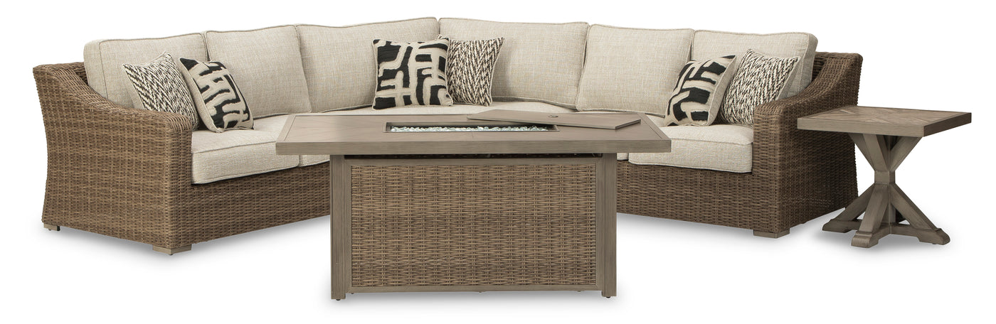 Beachcroft 3 - Piece Outdoor sectional - Beige