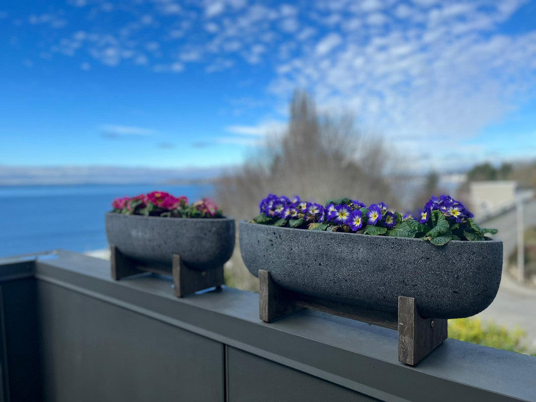 Bredgade III Indoor/Outdoor Planter - Grey Stone