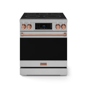 Thor Kitchen Stainless Steel Freestanding Professional Electric Range|Gordon Ramsay Series (4.55 cu.ft.) -RSE30-RSG