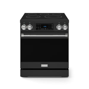 Thor Kitchen Black Stainless Steel Freestanding Professional Electric Range|Gordon Ramsay Series (4.55 cu.ft.) - RSE30B-SS