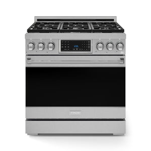 Thor Kitchen Stainless Steel Freestanding Professional Gas Range|Gordon Ramsay Series (6 cu.ft.) - RSG36