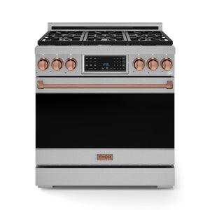 Thor Kitchen Stainless Steel Freestanding Professional Gas Range|Gordon Ramsay Series (6 cu.ft.) - RSG36-RSG