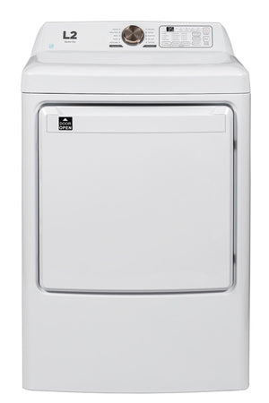 L2 White Electric Dryer (7.5 Cu. Ft) - LE52N1BWWC