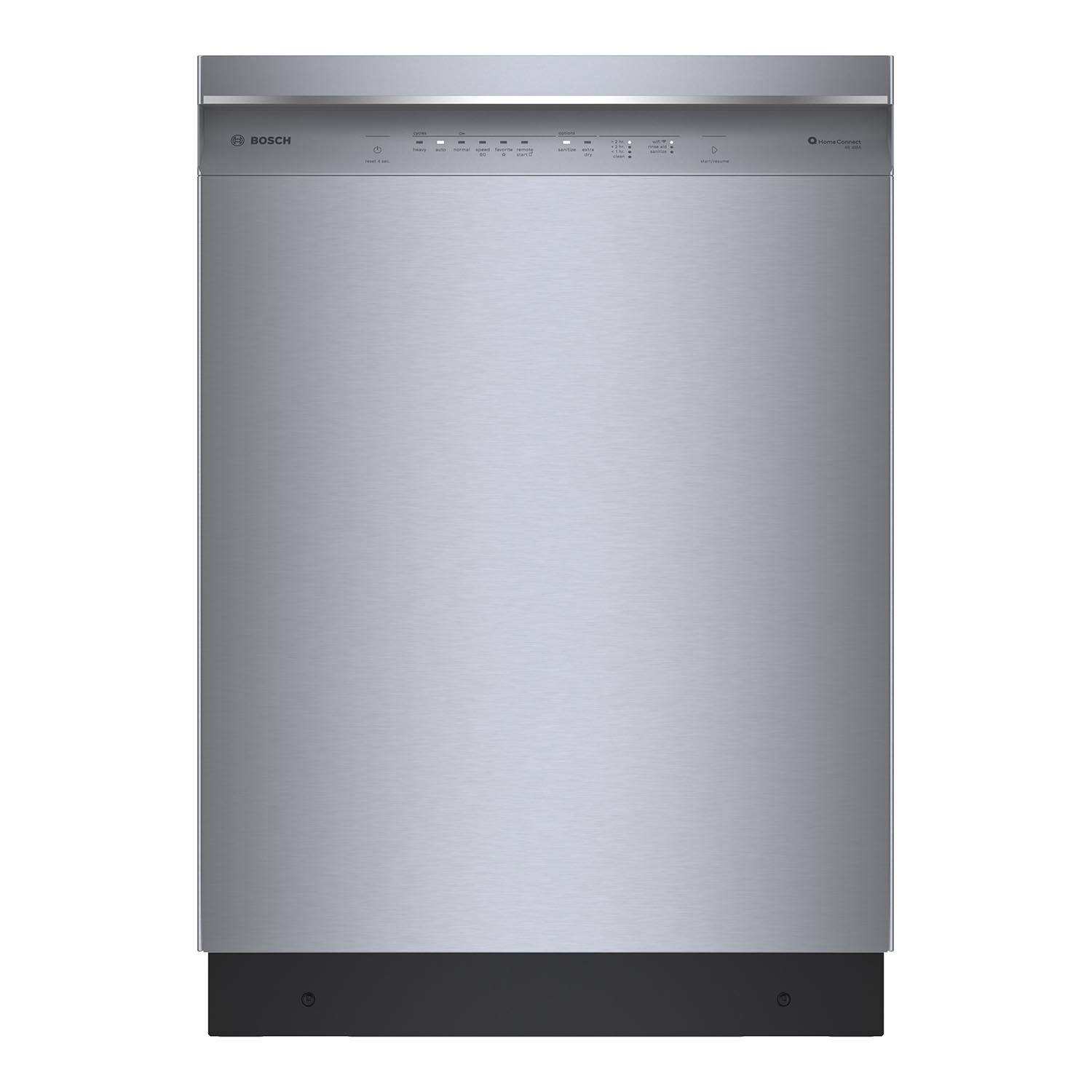 Bosch Stainless Steel 24 Inch Smart Built In Dishwasher with Home