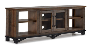 Baron 82" TV Stand- Grey , Brown