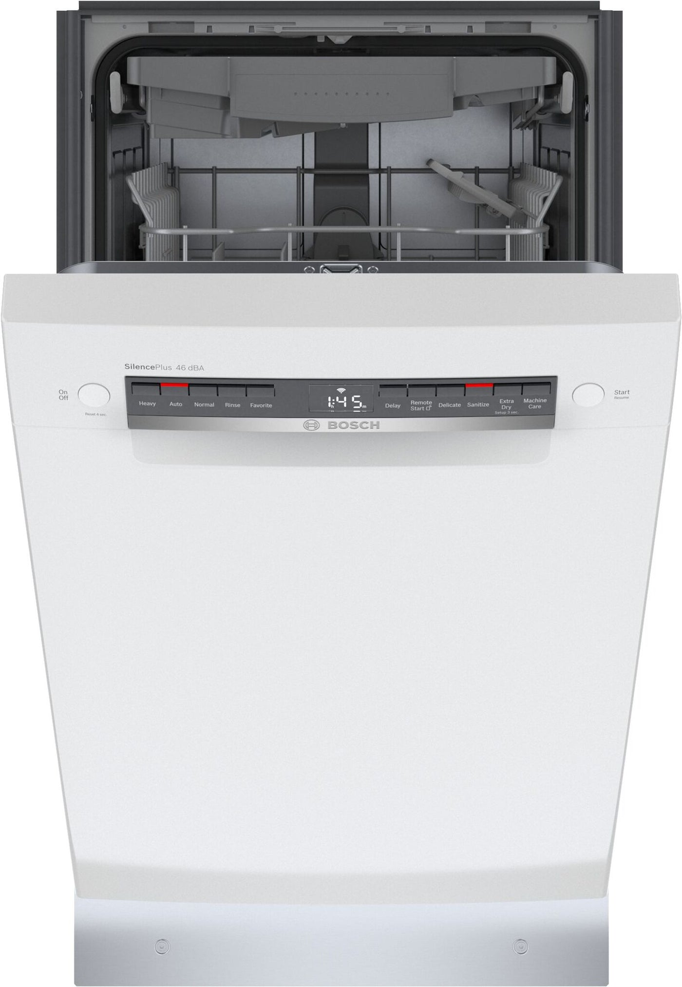 Bosch White 300 Series Smart 18" Dishwasher with 3rd Rack - SPE53C52UC