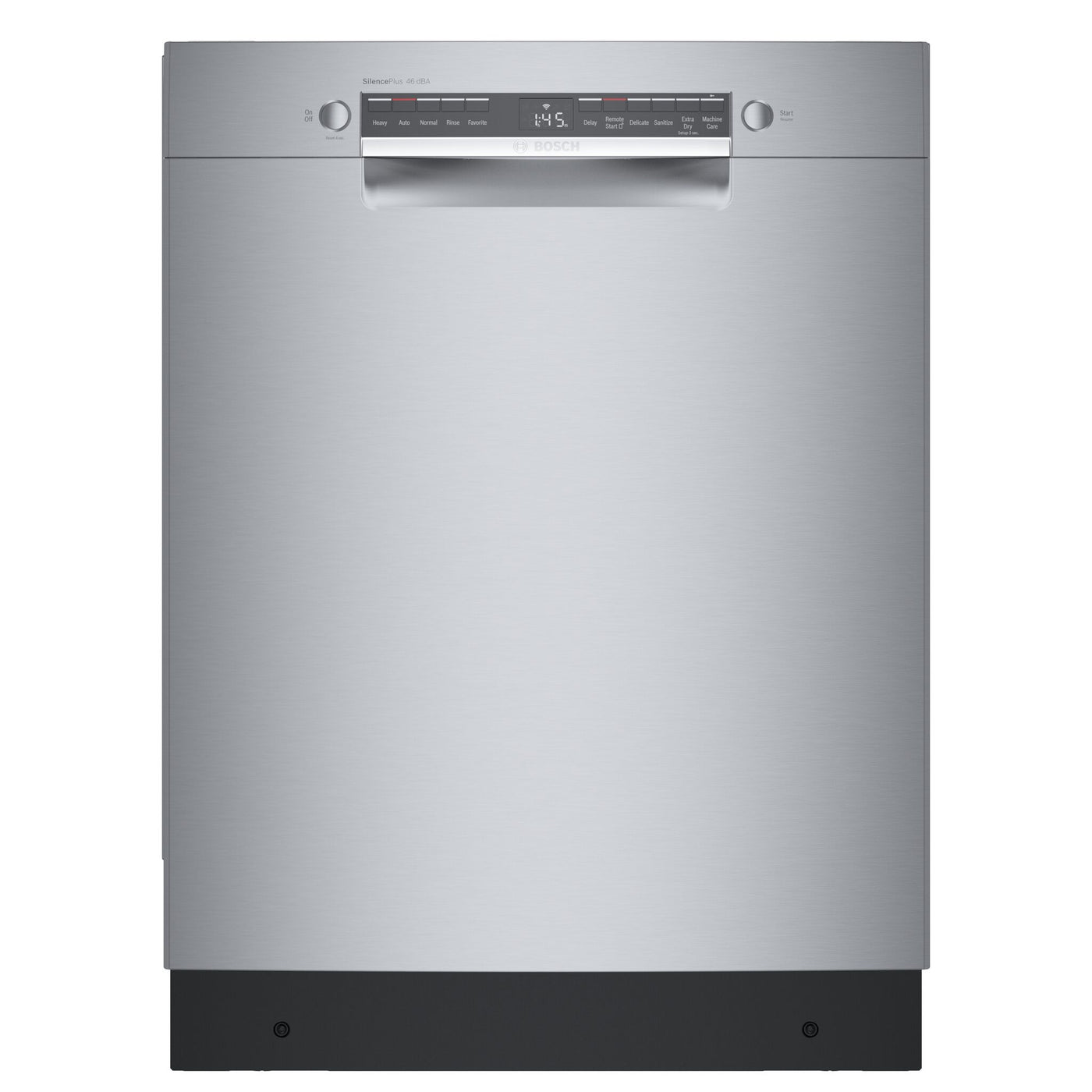 Bosch Stainless Steel 300 Series Smart Dishwasher with Recessed Handle -SGE53C55UC