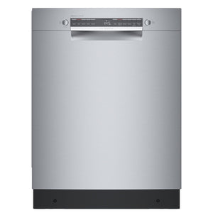 Bosch Stainless Steel 300 Series Smart Dishwasher with Recessed Handle -SGE53C55UC