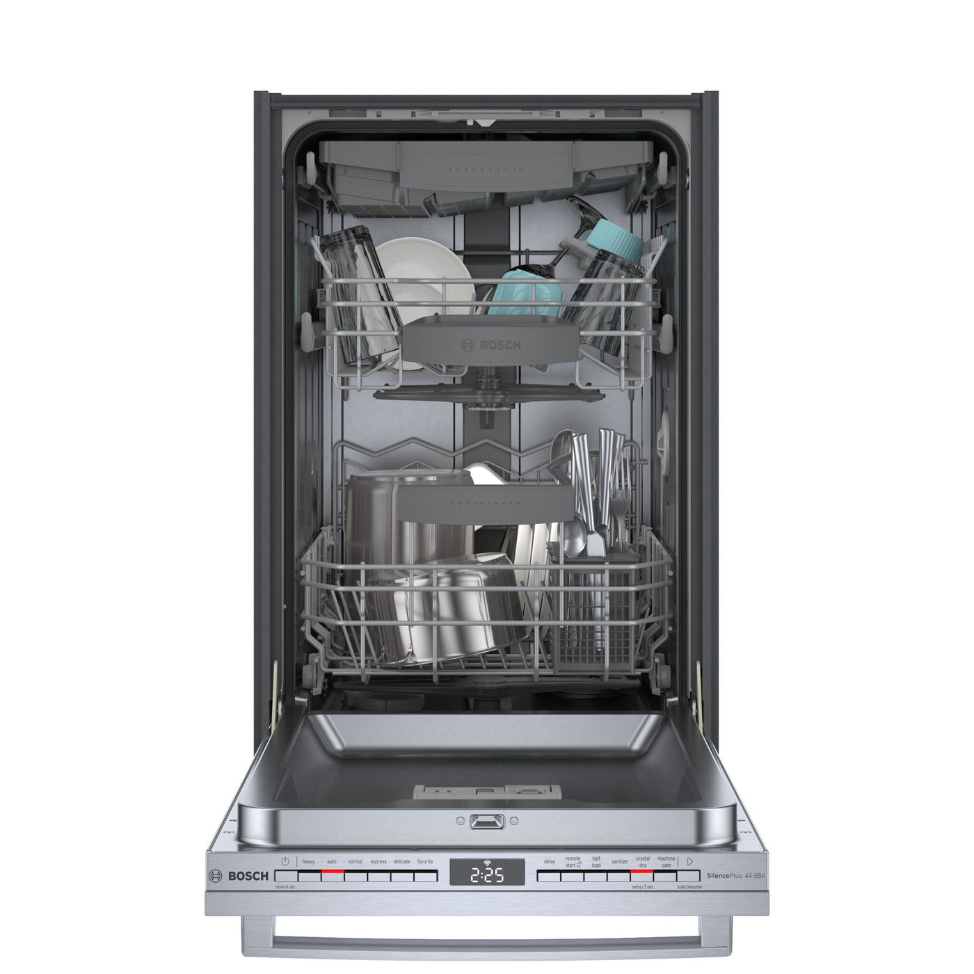 Bosch Stainless Steel 800 Series Smart 18" Dishwasher with Bar Handle - SPX68C75UC