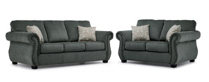 Brooklyn Sofa and Loveseat Set - Green