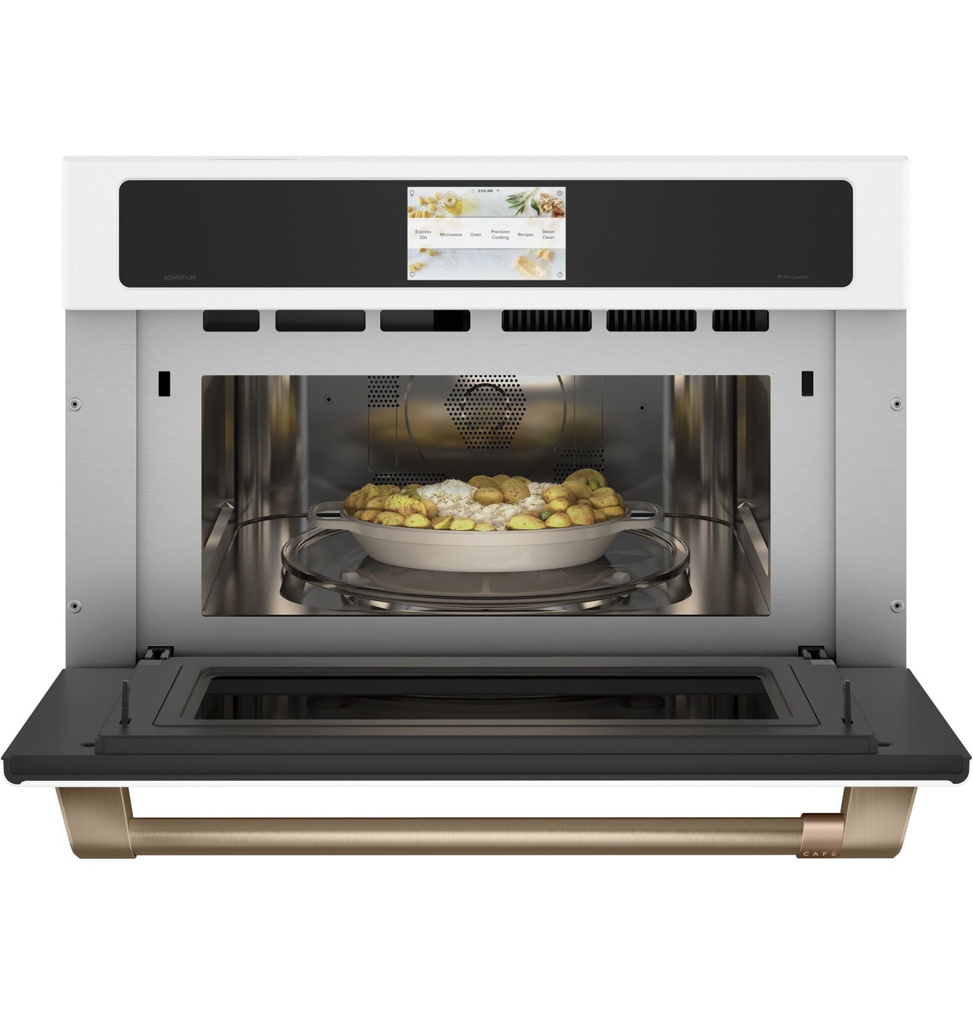 Café™ Matte White Smart 30" Five-in-One Oven with 120V Advantium® Technology (1.7 Cu. Ft.) - CSB913P4NW2