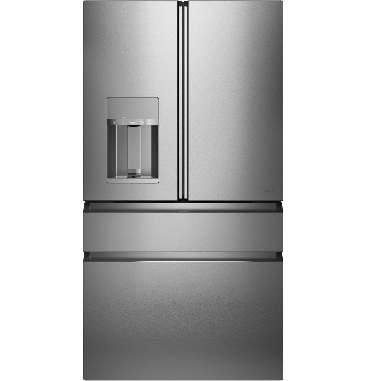 Café Platinum Glass Smart Counter-Depth 4-Door French-Door Refrigerator (22.3Cu.Ft.) - CXE22DM5PS5