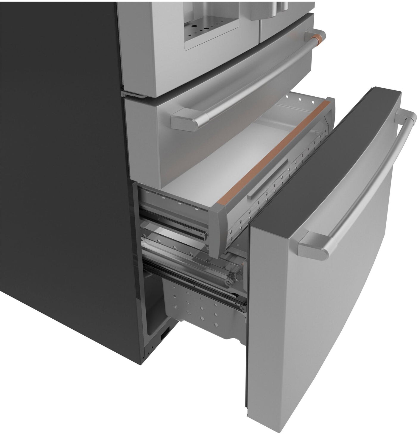GE Café Stainless Steel Smart Counter-Depth 4-Door French-Door Refrigerator (22.3 Cu.Ft.) - CXE22DP2PS1