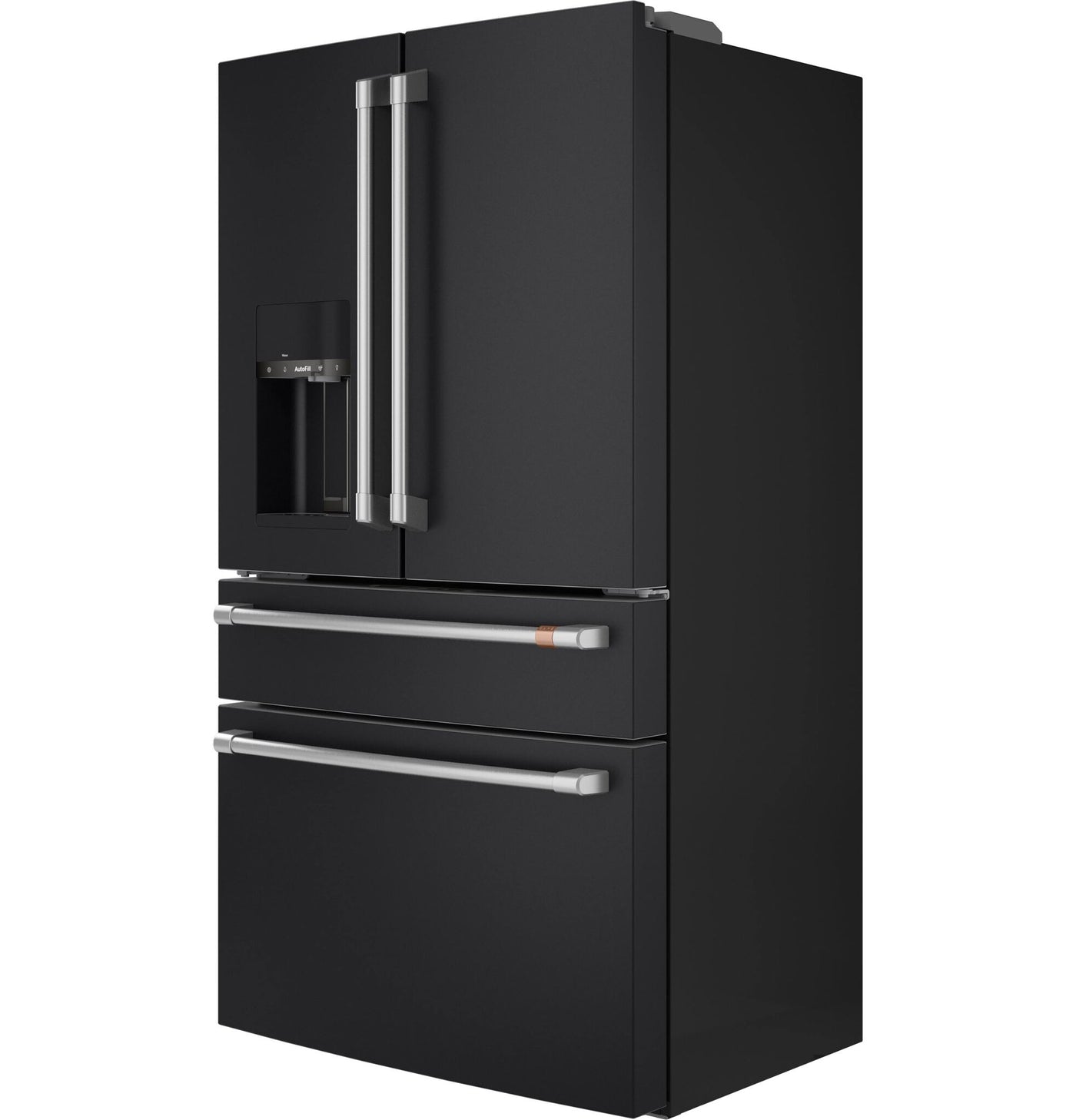 GE Café Matte Black Smart Counter-Depth 4-Door French-Door Refrigerator (22.3 Cu.Ft.) - CXE22DP3PD1
