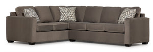 Caleb 2-Piece Sectional with Right-Facing Sofa - Arlo Brown