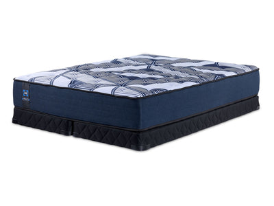 Sealy Posturepedic® Plus Sterling - Callie II Firm Tight Top Queen Mattress and Split Low Profile Boxspring Set