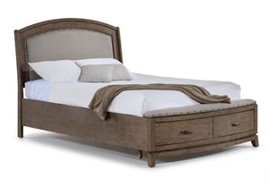 Camelot 3 - Piece Queen Storage Bed - Burnished Beige